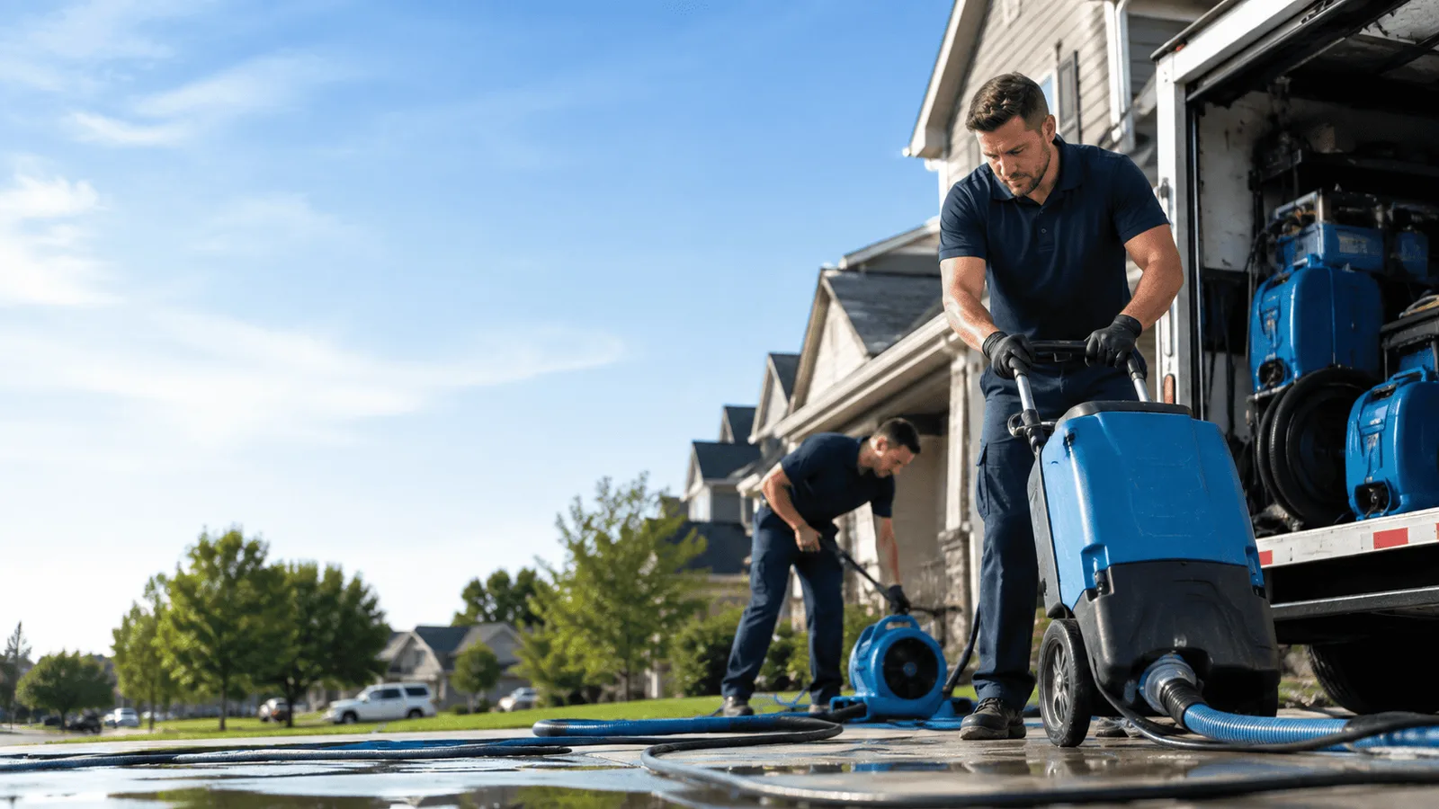 Dehumidification being performed in Keansburg, NJ